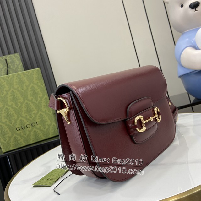 Gucci專櫃古馳最新款Horsebit 1955系列肩背包 jh2275型號：602204